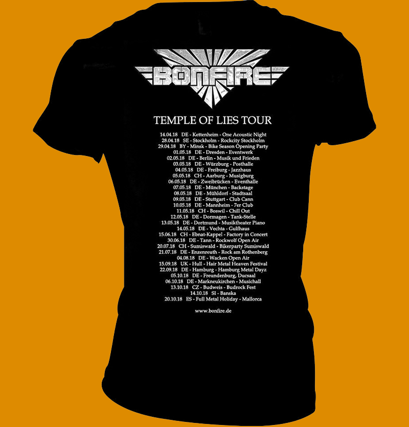 T-Shirt "Temple of Lies Tour 2018" Girlie