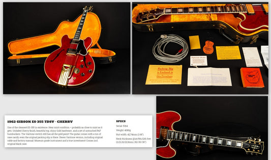 Hans Zillers "1962 Gibson ES355 TDSV - Cherry"