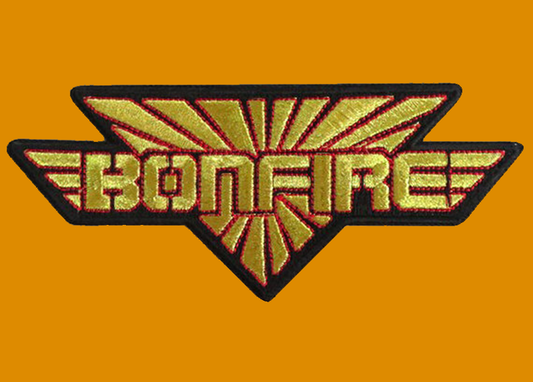 Patch "BONFIRE" gold/rot